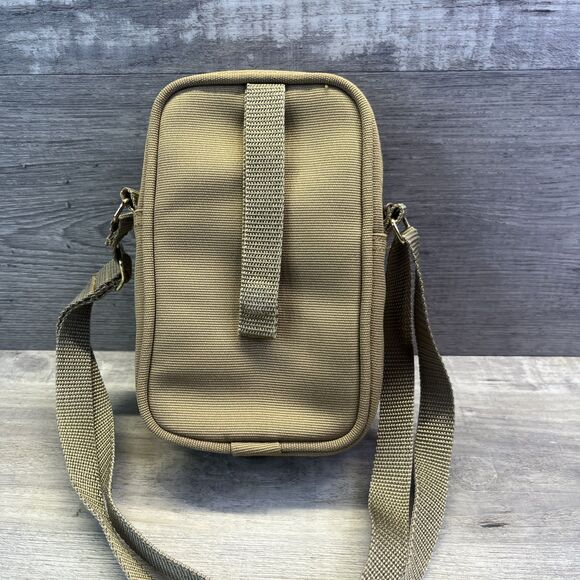 MacGregor Small Camera Bag Padded with Adjustable Strap Khaki, 2 Zip Compartment - Picture 6 of 8